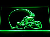 Cleveland Browns Helmet LED Sign - Green - TheLedHeroes