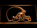 Cleveland Browns Helmet LED Neon Sign Electrical - Orange - TheLedHeroes