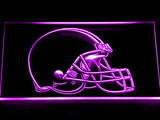 FREE Cleveland Browns Helmet LED Sign - Purple - TheLedHeroes
