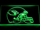 FREE Arizona Cardinals Helmet LED Sign - Green - TheLedHeroes