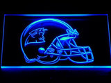 Carolina Panthers Helmet LED Neon Sign Electrical - Blue - TheLedHeroes