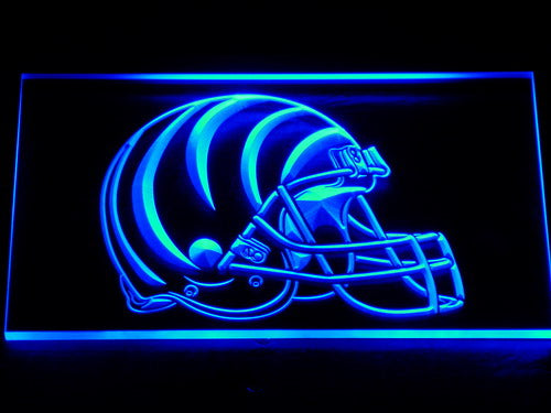 Cincinnati Bengals Helmet LED Sign - Blue - TheLedHeroes