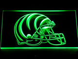 Cincinnati Bengals Helmet LED Sign - Green - TheLedHeroes