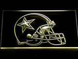 Dallas Cowboys Helmet LED Sign - Yellow - TheLedHeroes