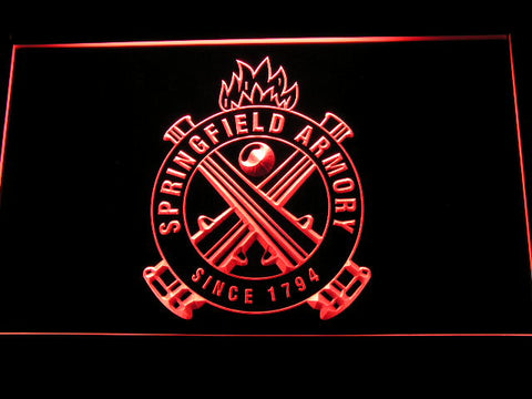 FREE Springfield Armory Firearms LED Sign - Red - TheLedHeroes