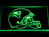 New England Patriots Helmet LED Sign - Green - TheLedHeroes