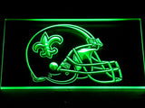 FREE New Orleans Saints Helmet LED Sign - Green - TheLedHeroes