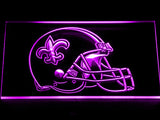 FREE New Orleans Saints Helmet LED Sign - Purple - TheLedHeroes