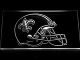 FREE New Orleans Saints Helmet LED Sign - White - TheLedHeroes