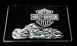 FREE Harley Davidson 8 LED Sign - White - TheLedHeroes