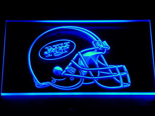 New York Jets Helmet LED Sign - Blue - TheLedHeroes