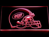 FREE New York Jets Helmet LED Sign - Red - TheLedHeroes