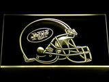 New York Jets Helmet LED Sign - Yellow - TheLedHeroes