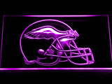 Philadelphia Eagles Helmet LED Sign - Purple - TheLedHeroes
