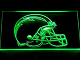 San Diego Chargers Helmet LED Sign - Green - TheLedHeroes