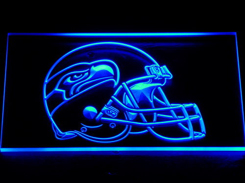 FREE Seattle Seahawks Helmet LED Sign - Blue - TheLedHeroes