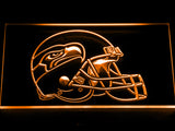 FREE Seattle Seahawks Helmet LED Sign - Orange - TheLedHeroes