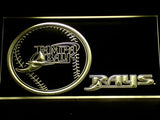 FREE Tampa Bay Rays (2) LED Sign - Yellow - TheLedHeroes