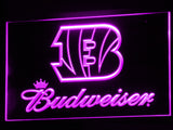 Cincinnati Bengals Budweiser LED Sign - Purple - TheLedHeroes
