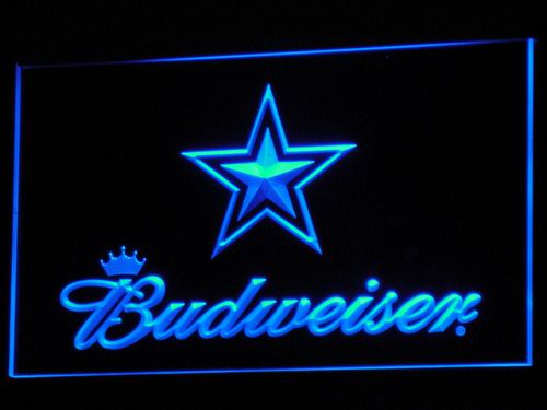 FREE Dallas Cowboys Budweiser LED Sign - Blue - TheLedHeroes