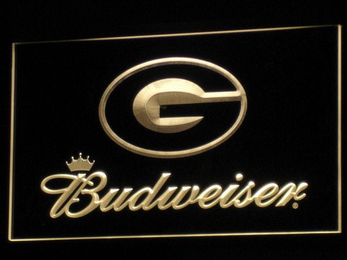FREE Green Bay Packers Budweiser LED Sign - Yellow - TheLedHeroes