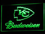 Kansas City Chiefs Budweiser LED Sign - Green - TheLedHeroes