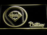 FREE Philadelphia Phillies (2) LED Sign - Yellow - TheLedHeroes