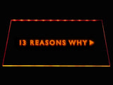 13 Reasons Why LED Neon Sign USB - Orange - TheLedHeroes