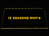 13 Reasons Why LED Neon Sign USB - Yellow - TheLedHeroes