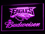 Philadelphia Eagles Budweiser LED Sign - Purple - TheLedHeroes