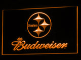 Pittsburgh Steelers Budweiser LED Sign - Orange - TheLedHeroes