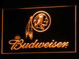 FREE Washington Redskins Budweiser LED Sign - Orange - TheLedHeroes