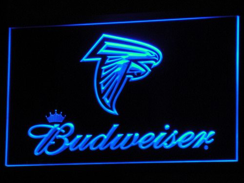 Atlanta Falcons Budweiser LED Sign - Blue - TheLedHeroes