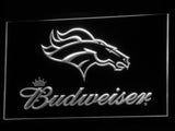Denver Broncos Budweiser LED Sign - White - TheLedHeroes