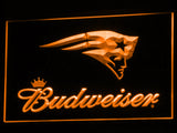 New England Patriots Budweiser LED Sign - Orange - TheLedHeroes