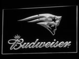 New England Patriots Budweiser LED Sign - White - TheLedHeroes