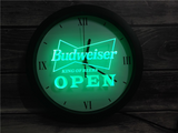 Budweiser Open LED Wall Clock -  - TheLedHeroes