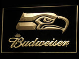 FREE Seattle Seahawks Budweiser LED Sign - Yellow - TheLedHeroes