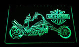FREE Harley Davidson 12 LED Sign - Green - TheLedHeroes