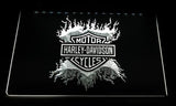 FREE Harley Davidson 13 LED Sign - White - TheLedHeroes