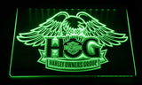 FREE Harley Davidson Owners Group LED Sign - Green - TheLedHeroes