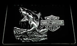 FREE Harley Davidson Shark LED Sign - White - TheLedHeroes