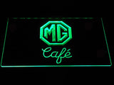 FREE MG Morris Garage Café LED Sign - Green - TheLedHeroes