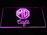 FREE MG Morris Garage Café LED Sign - Purple - TheLedHeroes