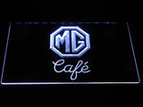FREE MG Morris Garage Café LED Sign - White - TheLedHeroes