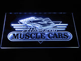 FREE American Muscle Cars LED Sign - White - TheLedHeroes