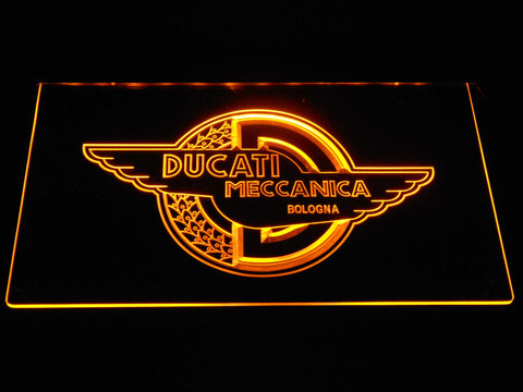 FREE Ducati Meccanica LED Sign - Yellow - TheLedHeroes