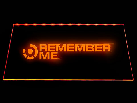 FREE Remember Me LED Sign - Orange - TheLedHeroes