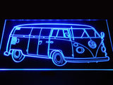 FREE Volkswagen Bus LED Sign - Blue - TheLedHeroes