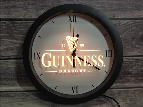Guinness Draught LED Wall Clock - Multicolor - TheLedHeroes
